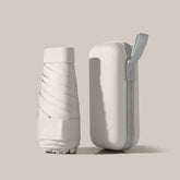 ABSORBIA 6K, 6 fold Umbrella for Sun And Rain Protection, Lightweight Design, Compact & Portable, Outdoor, Fancy and Easy to Travel| Beigh|Auto open|with black coating for UV Protection